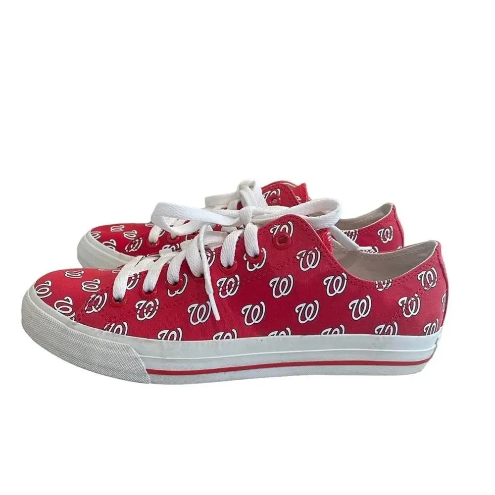 Washington Nationals Sneakers‎ Shoes Unisex Size M 8 W 9.5 Red Baseball Sports